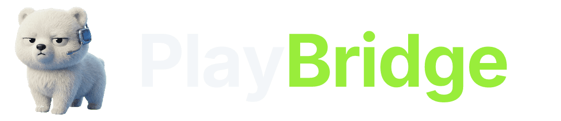 PlayBridge ロゴ(ダーク背景用)